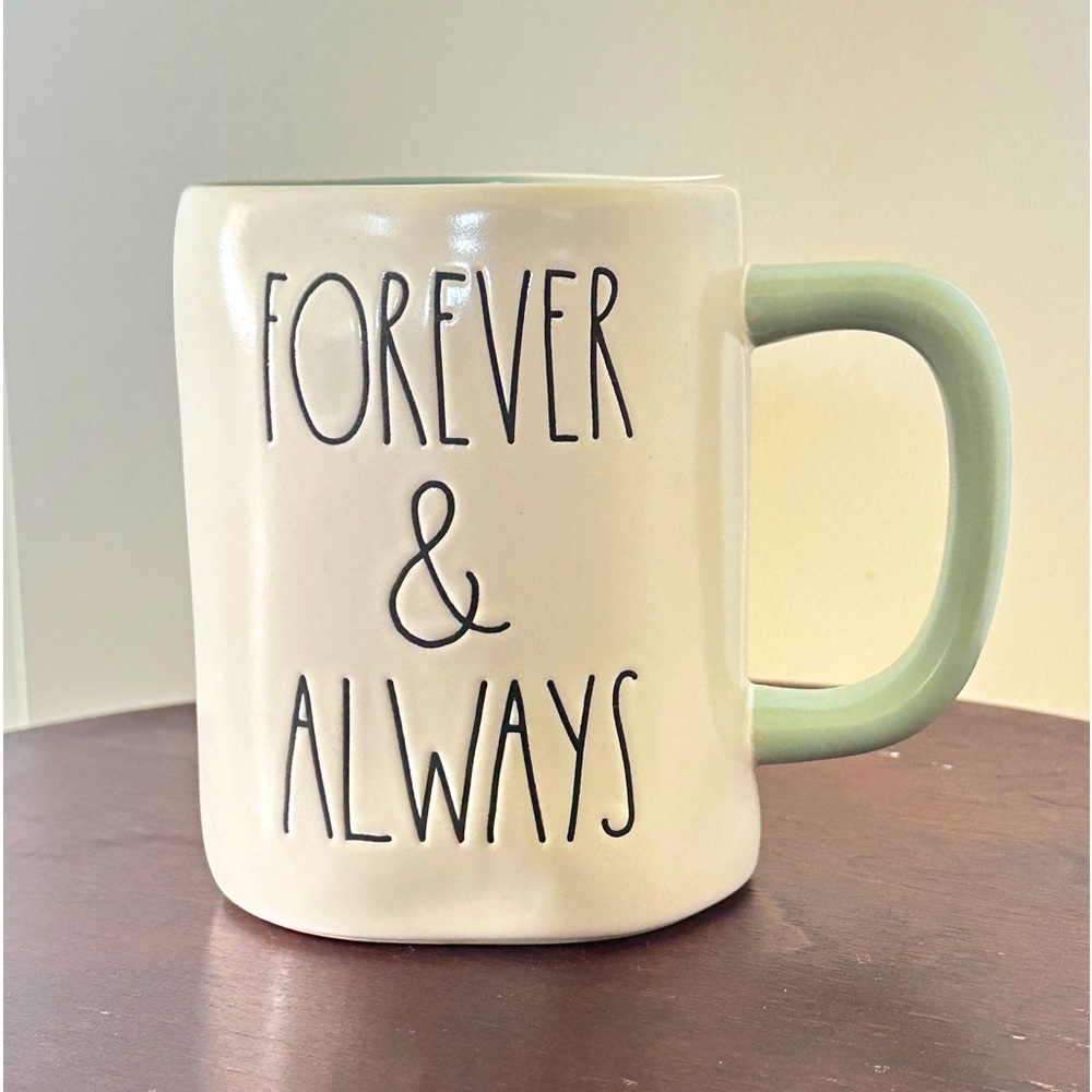 New -  Rae Dunn “Forever & Always” Flower Mug